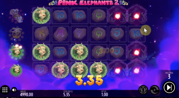 Pink Elephant 2 spilleautomat goat symbol